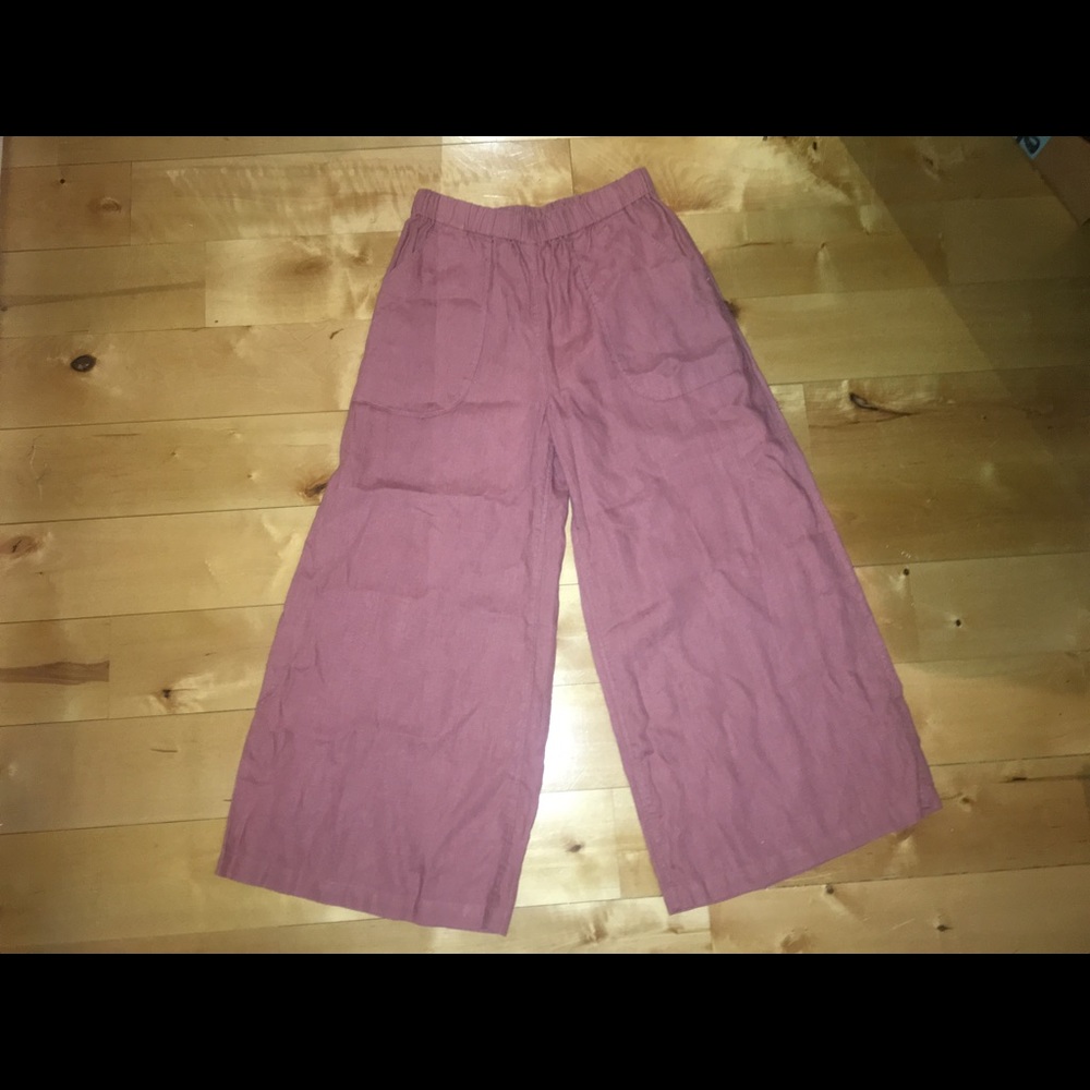 Light Red Pilgrim Wide Leg Pants